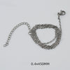 Simple Style Solid Color Stainless Steel Chain 18k Gold Plated Necklace