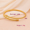 Simple Style Solid Color Stainless Steel Plating 18k Gold Plated Bracelets