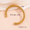 Simple Style Solid Color Stainless Steel Plating 18k Gold Plated Bracelets