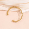 Simple Style Solid Color Stainless Steel Plating 18k Gold Plated Bracelets