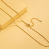 Simple Style Solid Color Stainless Steel Plating 18k Gold Plated Necklace