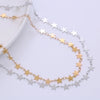 Simple Style Star Stainless Steel Plating Chain Choker