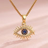 Vintage Style Heart Shape Flower Bow Knot Stainless Steel Copper Plating Inlay Zircon 18k Gold Plated Gold Plated Pendant Necklace
