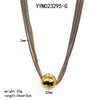 Wholesale Casual Streetwear Geometric Stainless Steel Plating 18k Gold Plated Necklace