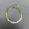 Wholesale Retro Solid Color Titanium Steel Plating 18k Gold Plated Bracelets Necklace