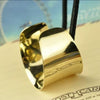 A001 Metal Horse Tail Buckle Pop Punk Alloy Hair Ring Ponytail Buckle Hair Rope Headdress Gold Silver