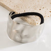 A001 Metal Horse Tail Buckle Pop Punk Alloy Hair Ring Ponytail Buckle Hair Rope Headdress Gold Silver