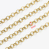 A Pack Of 2 M 2MM 3mm 4mm 304 Stainless Steel 18K Gold Plated Polished Jewelry Accessories