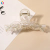 Ab Color Electroplated Cross Shark Hair Clip For Women Elegant Grip Hair Accessory Wholesale