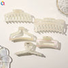 Ab Color Electroplated Cross Shark Hair Clip For Women Elegant Grip Hair Accessory Wholesale