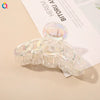 Ab Color Electroplated Cross Shark Hair Clip For Women Elegant Grip Hair Accessory Wholesale