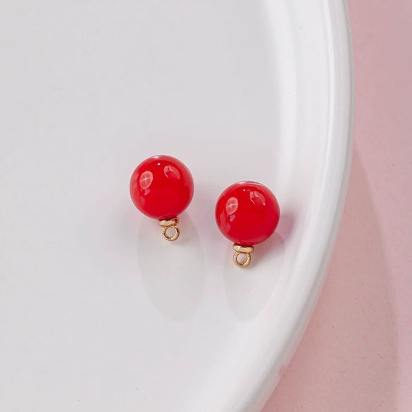 Abs Imitation Pearl Pendant Accessories Multicolor Water Drop Shape