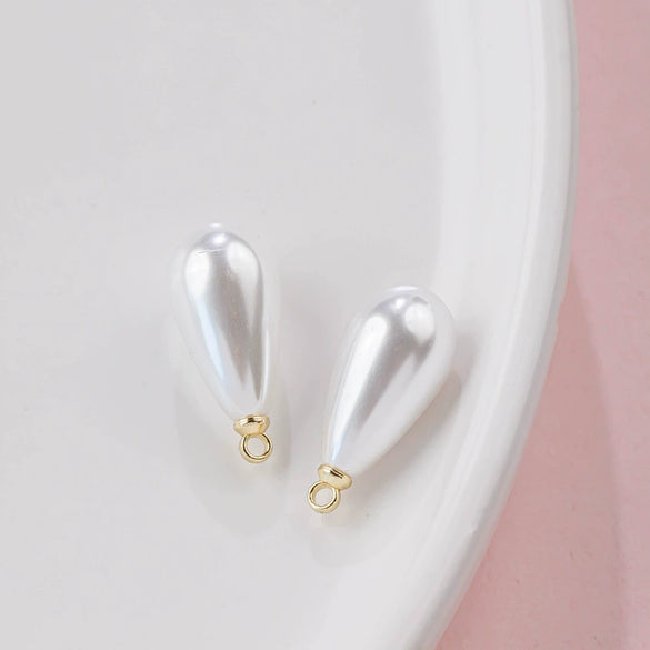 Abs Imitation Pearl Pendant Accessories Multicolor Water Drop Shape