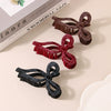 Academy Style Plaid Flocking Handmade Women's Hair Clip