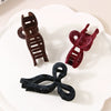 Academy Style Plaid Flocking Handmade Women's Hair Clip
