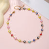 Accessories Anklet Bracelet Stainless Steel Handmade Geometric Style Devil's Eye Retro Bohemian Colorful