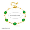 Accessories Chain Stainless Steel Necklace Earrings Bracelet Suit Retro Oval Geometric Electroplating