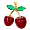 Accessories Copper Fruit Pattern Set With Diamonds Pendant Necklace Earrings Bracelet