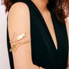 Accessories Metal Geometric Arm Bracelet Arm Ring Electroplating Female Retro Style