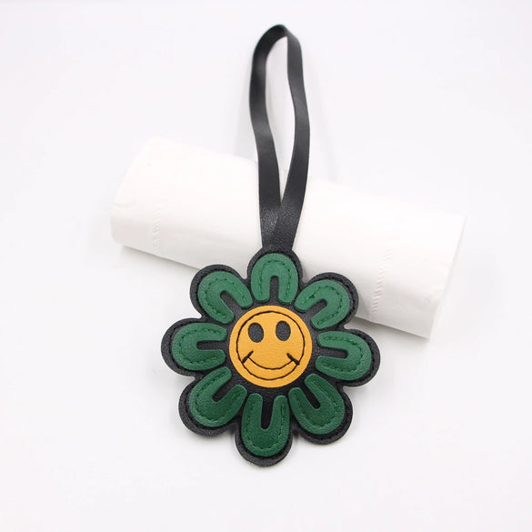 Accessories Pendant Jewelry Cotton Leather Artificial Leather With Smiley Face Sunflower Little Bear Pig Small Animal Electroplating