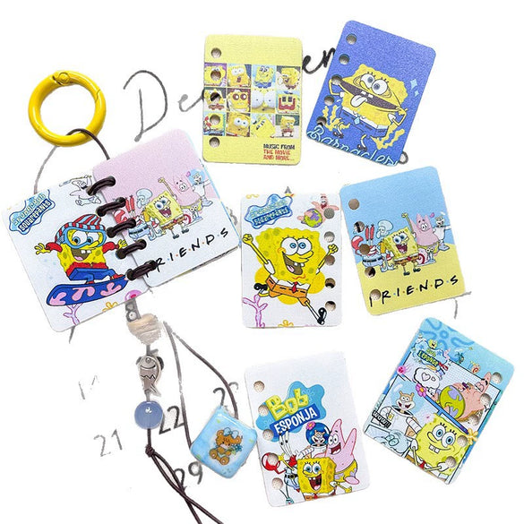 Accessories Plastic Resin Handmade Beaded Doublesided Ab Printing Line Pattern Cartoon Character Two Dimensions