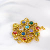Accessories Stainless Steel British Retro Style With Zircon And Electroplating And Constellations Star Design