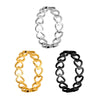 Accessories Titanium Steel Heart Shaped Hollow Love Ring Electroplating