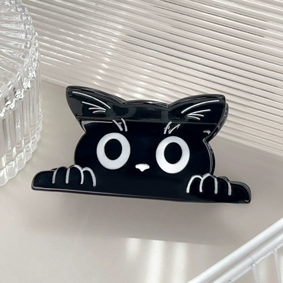 Acetic Acid Handmade Cartoon Animal Cat Shark Hair Clip For Women