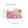 Acetic Acid Handmade Cartoon Animal Style Flower Puppy Hair Clip For Women