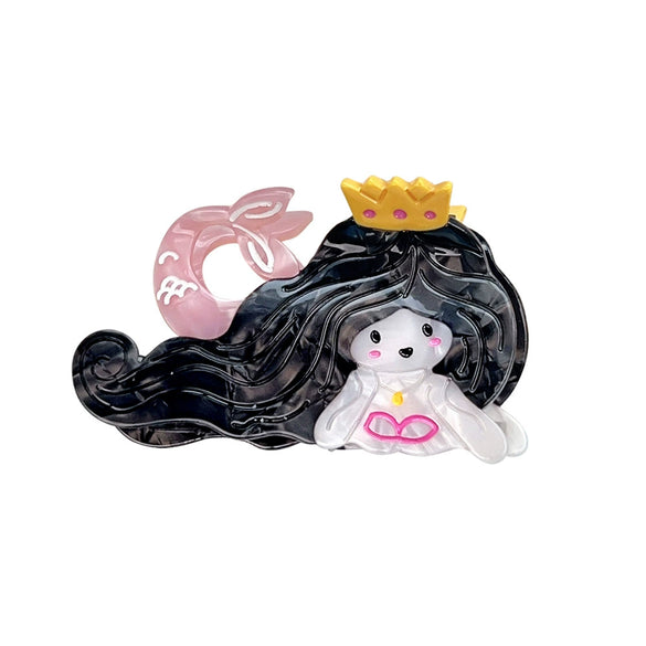 Acetic Acid Handmade Cartoon Mermaid Hair Grab Clip Accessories