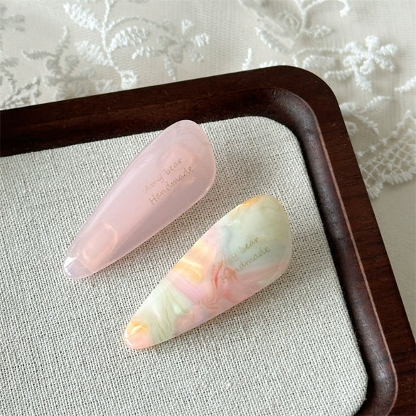 Acetic Acid Handmade Duckbill Hair Clips For Women Simple Style