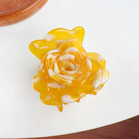 Acetic Acid Handmade Flower Women's Hair Accessories Grip Hairpin Shark Clip