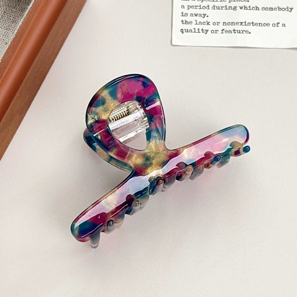 Acetic Acid Handmade Geometric Hair Grab Clip Women's Fashion Hair Accessories