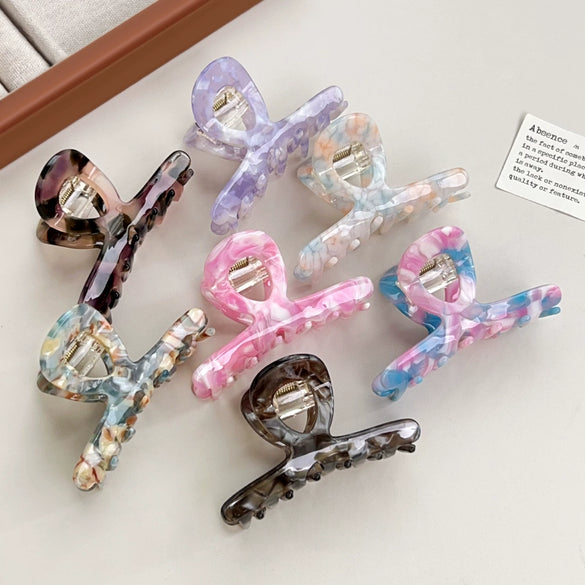Acetic Acid Handmade Geometric Hair Grab Clip Women's Fashion Hair Accessories