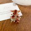 Acetic Acid Handmade Light Luxury Geometric Hair Grip Clip For Women