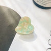 Acetic Acid Heart Hair Accessories Handmade Hair Grab Clip For Women