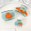 Acetic Acid Lovely Mini Goldfish Bowl Hairpin Jewelry With Polishing Process For Women
