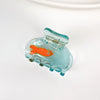 Acetic Acid Lovely Mini Goldfish Bowl Hairpin Jewelry With Polishing Process For Women