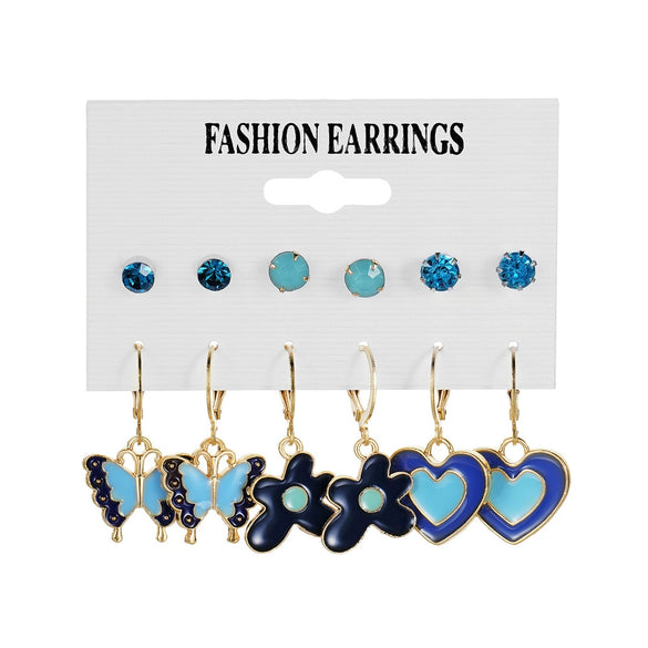 Acrylic Alloy Cute Animal Zodiac Micro Inlay Earrings