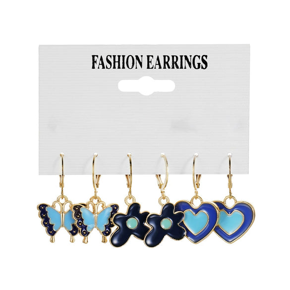 Acrylic Alloy Cute Animal Zodiac Micro Inlay Earrings