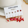 Acrylic Alloy Cute Animal Zodiac Micro Inlay Earrings