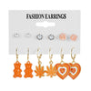 Acrylic Alloy Cute Animal Zodiac Micro Inlay Earrings