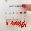 Acrylic Alloy Cute Animal Zodiac Micro Inlay Earrings