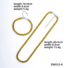 Acrylic And Copper Trendy Fashion Simple Geometric Electroplated Bracelet Necklace For Men And Women