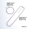 Acrylic And Copper Trendy Fashion Simple Geometric Electroplated Bracelet Necklace For Men And Women