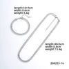 Acrylic And Copper Trendy Fashion Simple Geometric Electroplated Bracelet Necklace For Men And Women