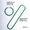Acrylic And Copper Trendy Fashion Simple Geometric Electroplated Bracelet Necklace For Men And Women