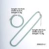 Acrylic And Copper Trendy Fashion Simple Geometric Electroplated Bracelet Necklace For Men And Women