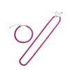 Acrylic And Copper Trendy Fashion Simple Geometric Electroplated Bracelet Necklace For Men And Women