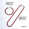 Acrylic And Copper Trendy Fashion Simple Geometric Electroplated Bracelet Necklace For Men And Women